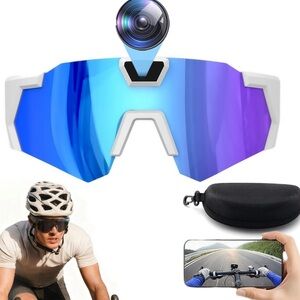 QS2 Sport Camera Glasses NIB WHITE Frame